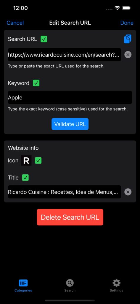 Searchit Web Search App